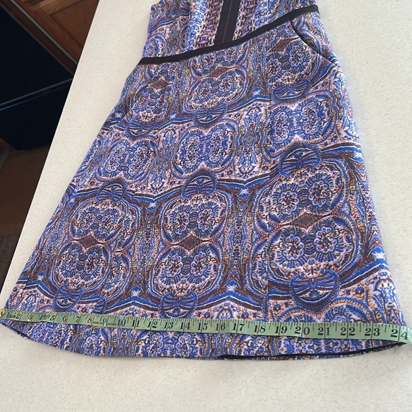 Nanette Lepore Kaleidoscope Sleeveless Dress Size 0 💙💜💛🤎 It has pockets! 👗 - Picture 14 of 17